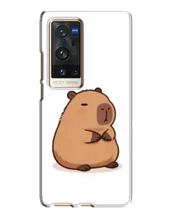 Чехол для Vivo X60 Pro Plus с картинкой «Толстенькая капибара»