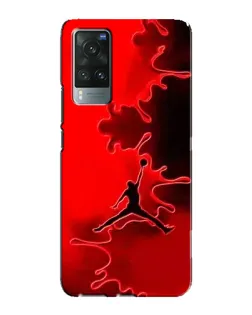 Чехол для Vivo X60 Pro с картинкой «Jordan Red Smoke»