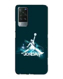 Чехол для Vivo X60 Pro с картинкой «Jordan Blue Fire»