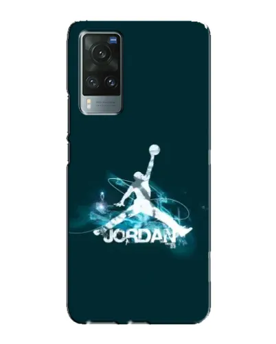 Чехол для Vivo X60 Pro с картинкой «Jordan Blue Fire»