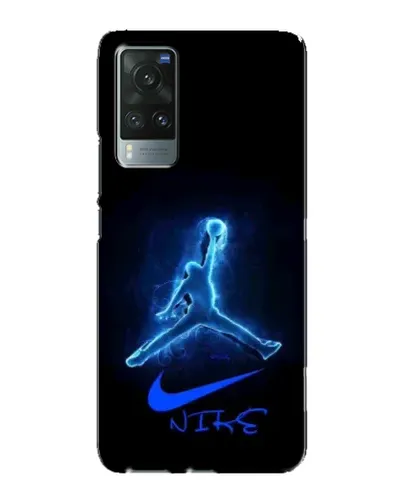 Чехол для Vivo X60 Pro с картинкой «Jordan Neon Blue»