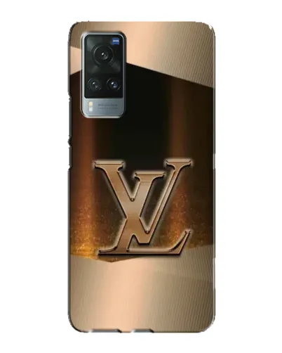 Чехол для Vivo X60 Pro с картинкой «LV — золотое сияние»