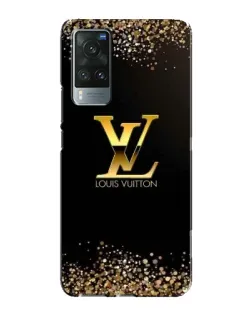 Чехол для Vivo X60 Pro с картинкой «LV — золотые искры»