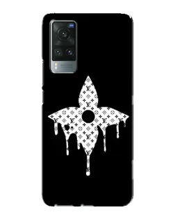 Чехол для Vivo X60 Pro с картинкой «Цветочная монограмма»