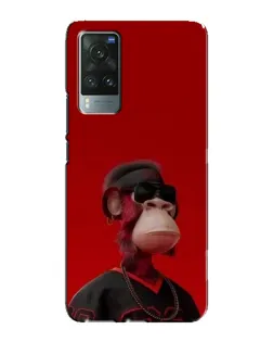 Чехол для Vivo X60 Pro с картинкой «Bored Ape в красном» Чехол для Vivo X60 Pro с картинкой «Bored Ape в красном»