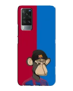 Чехол для Vivo X60 Pro с картинкой «Bored Ape — фанат Барсы» Чехол для Vivo X60 Pro с картинкой «Bored Ape — фанат Барсы»