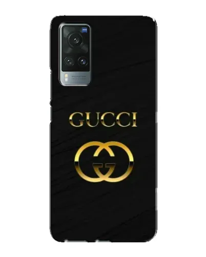 Чехол для Vivo X60 Pro с картинкой «Золотой логотип Gucci»