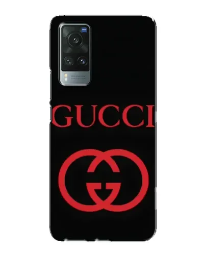Чехол для Vivo X60 Pro с картинкой «Gucci — красный логотип»