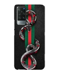 Чехол для Vivo X60 Pro с картинкой «Gucci — змея на полосе» Чехол для Vivo X60 Pro с картинкой «Gucci — змея на полосе»