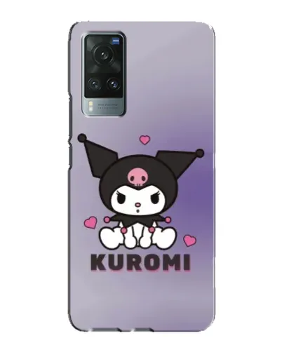 Чехол для Vivo X60 Pro с картинкой «Kuromi — фиолетовый арт»