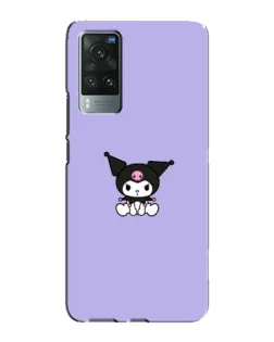 Чехол для Vivo X60 Pro с картинкой «Kuromi — фиолетовый минимализм»