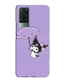 Чехол для Vivo X60 Pro с картинкой «Kuromi с зонтиком»