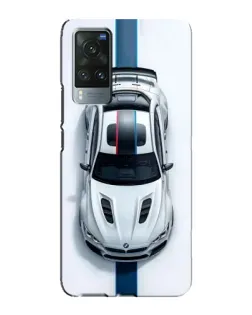 Чехол для Vivo X60 Pro с картинкой «Вид сверху — BMW M»