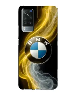 Чехол для Vivo X60 Pro с картинкой «Золотистый дым BMW»