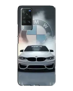 Чехол для Vivo X60 Pro с картинкой «BMW в белом дыму»