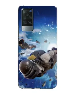 Чехол для Vivo X60 Pro с картинкой «Десант PUBG — прыжок»