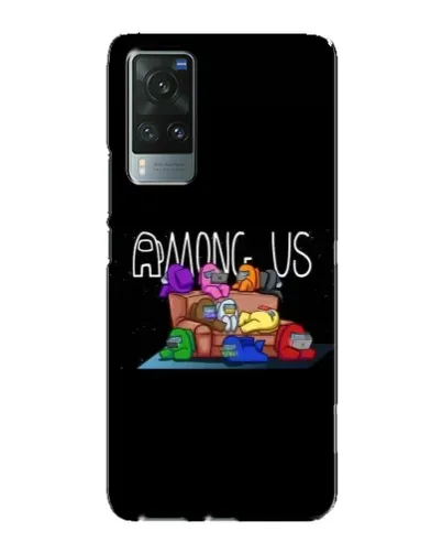 Чехол для Vivo X60 Pro с картинкой «Логотип Among Us»