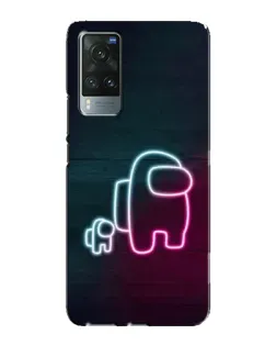Чехол для Vivo X60 Pro с картинкой «Among Us неон-арт»