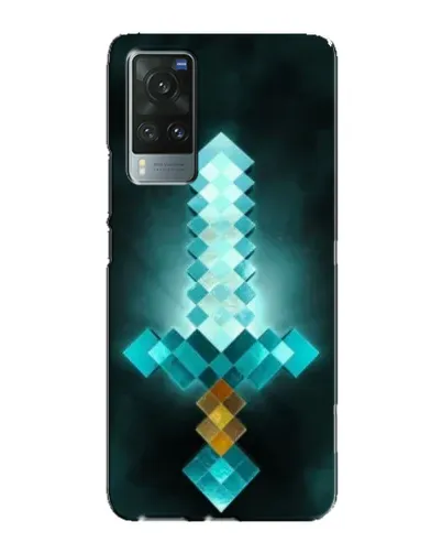 Чехол для Vivo X60 Pro с картинкой «Алмазный меч неон»