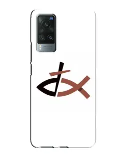 Чехол для Vivo X60 Pro с картинкой «Рыба и крест»