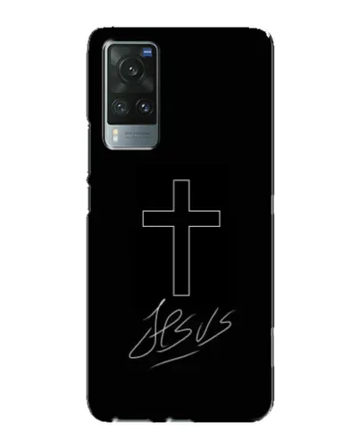 Чехол для Vivo X60 Pro с картинкой «Графический крест Jesus» Чехол для Vivo X60 Pro с картинкой «Графический крест Jesus»