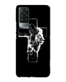 Чехол для Vivo X60 Pro с картинкой «Сияющий крест Jesus»