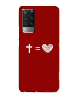 Чехол для Vivo X60 Pro с картинкой «Уравнение любви»