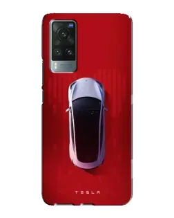 Чехол для Vivo X60 Pro с картинкой «Tesla Top View»