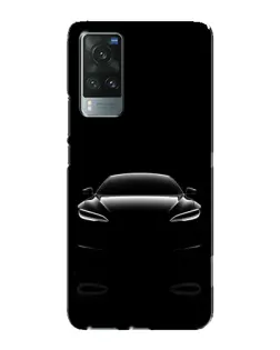 Чехол для Vivo X60 Pro с картинкой «Силуэт Tesla Night»