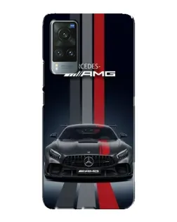 Чехол для Vivo X60 Pro с картинкой «Mercedes — белый карбон» Чехол для Vivo X60 Pro с картинкой «Mercedes — белый карбон»