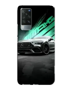 Чехол для Vivo X60 Pro с картинкой «Темный Mercedes AMG»