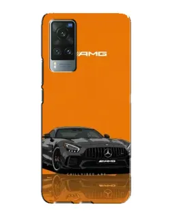 Чехол для Vivo X60 Pro с картинкой «Оранжевый Mercedes AMG»