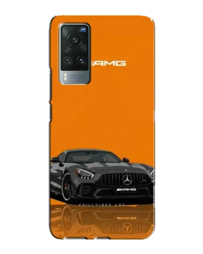Чехол для Vivo X60 Pro с картинкой «Оранжевый Mercedes AMG»