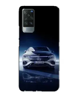 Чехол для Vivo X60 Pro с картинкой «Ночной Mercedes EQ»