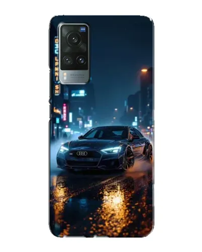 Чехол для Vivo X60 Pro с картинкой «Ночной город и Audi» Чехол для Vivo X60 Pro с картинкой «Ночной город и Audi»