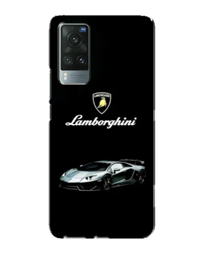 Чехол для Vivo X60 Pro с картинкой «Логотип Lamborghini классика»