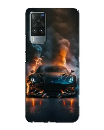 Чехол для Vivo X60 Pro с картинкой «Lamborghini дымная эстетика»