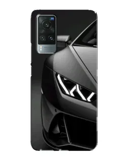 Чехол для Vivo X60 Pro с картинкой «Lamborghini фары детализация»