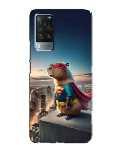 Чехол для Vivo X60 Pro с картинкой «Капи-мен супергерой»