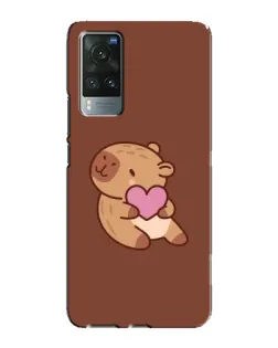 Чехол для Vivo X60 Pro с картинкой «Капибара с сердцем» Чехол для Vivo X60 Pro с картинкой «Капибара с сердцем»