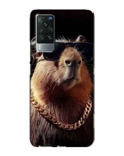 Чехол для Vivo X60 Pro с картинкой «Капибара золотая цепь» Чехол для Vivo X60 Pro с картинкой «Капибара золотая цепь»