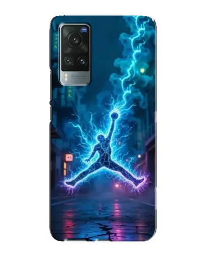 Чехол для Vivo X60 с картинкой «Jordan Gold Jumpman»