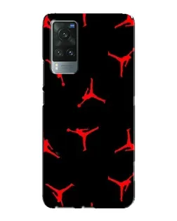 Чехол для Vivo X60 с картинкой «Jordan Red Pattern»