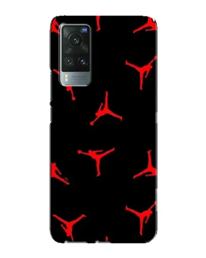 Чехол для Vivo X60 с картинкой «Jordan Red Pattern»