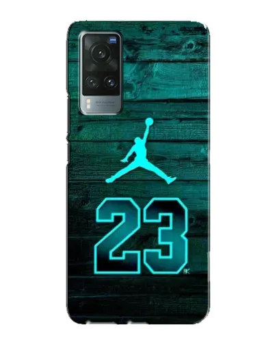 Чехол для Vivo X60 с картинкой «Jordan Cyan 23»