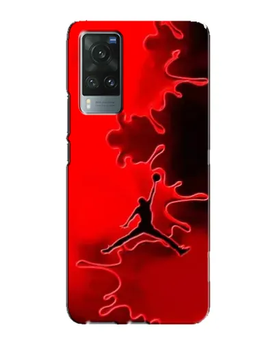 Чехол для Vivo X60 с картинкой «Jordan Red Smoke»