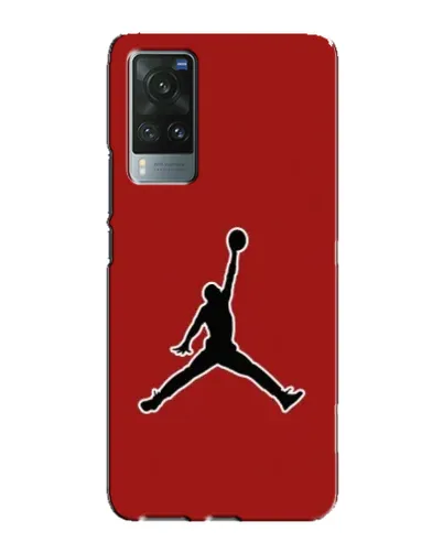 Чехол для Vivo X60 с картинкой «Jordan Red Back»