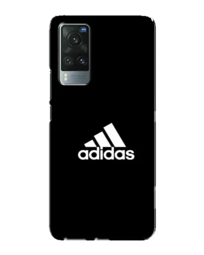 Чехол для Vivo X60 с картинкой «Черная классика Adidas»