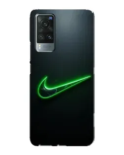 Чехол для Vivo X60 с картинкой «Неоновый контур Nike»