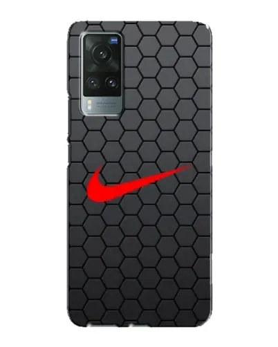 Чехол для Vivo X60 с картинкой «Nike — карбоновая сетка»